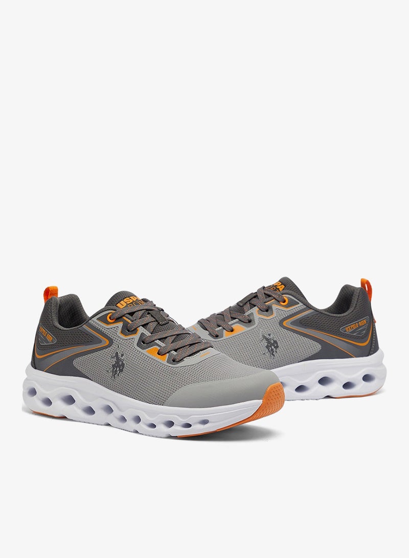 يو اس بولو اسن سنيكرز رمادي رجالي بقصة منخفضة - Image 3