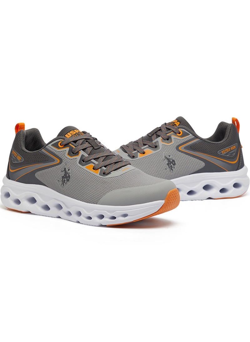 U.S. Polo Assn. Men's Grey Low-Top Sneakers - Lightweight Lace-Up Design, Comfortable for Everyday Outfits  - Image 3