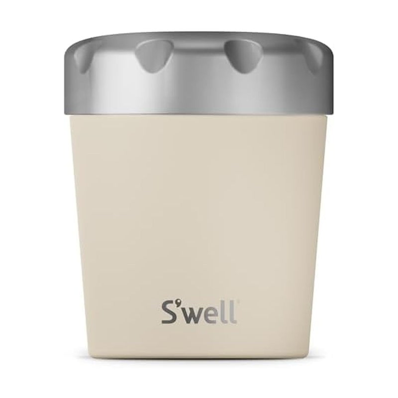 S'well Stainless Steel Ice Cream Chiller, 16oz, Vanilla, Triple Layered Vacuum Insulated Container Keeps Ice Cream Frozen For Up To Four Hours, BPA Free - Image 1