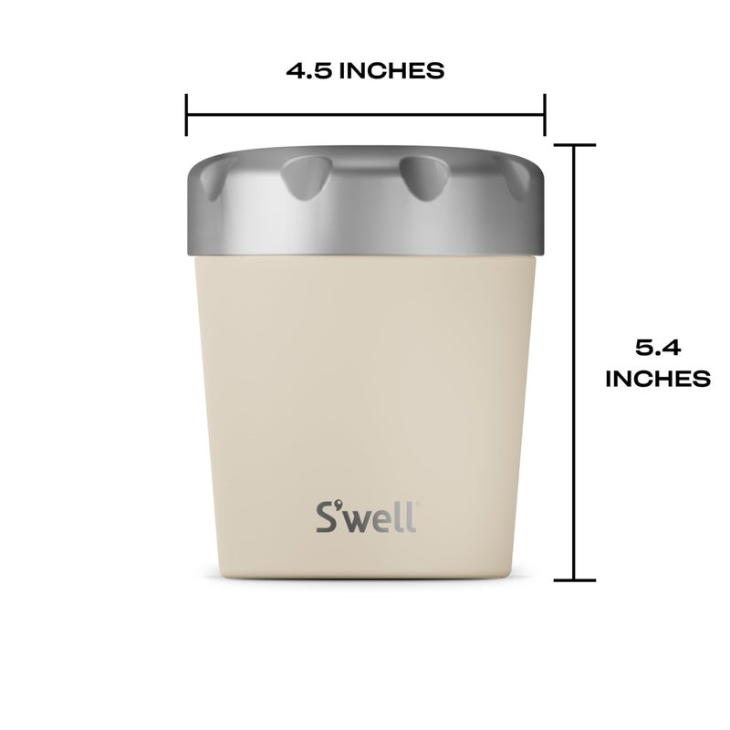 S'well Stainless Steel Ice Cream Chiller, 16oz, Vanilla, Triple Layered Vacuum Insulated Container Keeps Ice Cream Frozen For Up To Four Hours, BPA Free - Image 4