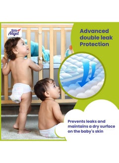 Little Angel Little Angel Extra Dry Baby Pants Diaper, Large (L) Size, 68 Count, Super Absorbent Core Up to 12 Hrs. Protection, Soft Elastic Waist Grip & Wetness Indicator, Pack of 2, 34 count/pack, 8-14kg  - Image 5
