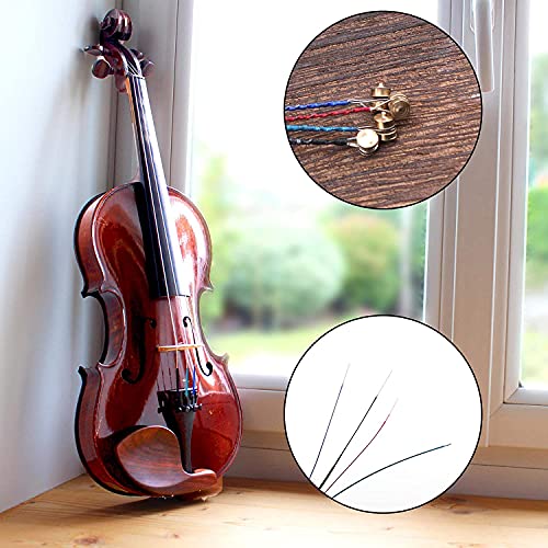 TECHBLAZE Violin Strings 4/4 Full Set (E-A-D-G) | Steel Core Nickel-Silver Wound | Durable Fiddle String Set for Acoustic & Classical Violins for Professionals and Beginners - Image 5
