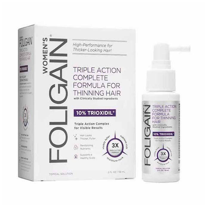 Foligain Triple Action Formula for Thinning Hair for Women with 10% Trioxidil 59ml