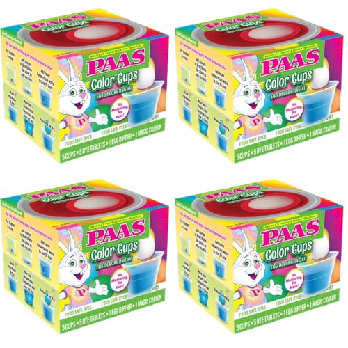 PAAS Color Cups Egg Decorating Kit Pack of 4  Americas Favorite Easter Tradition - Image 1