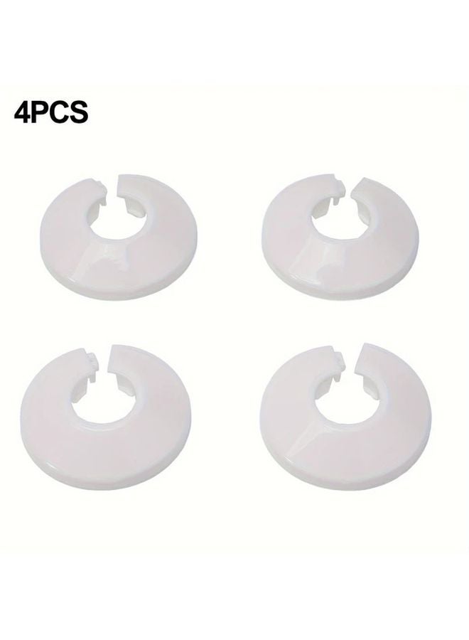 Black Plastic Triangular Valve Covers 4pcs Snap On Faucet Pipe Shields Wall Hole Camouflage Bathroom Decor - Image 5