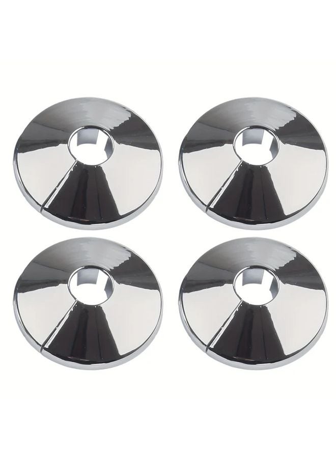 Black Plastic Triangular Valve Covers 4pcs Snap On Faucet Pipe Shields Wall Hole Camouflage Bathroom Decor - Image 3