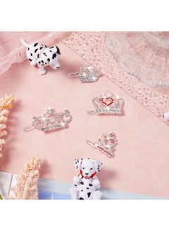 9 Pieces Dog Tiara Crown Hair Clips Pet Crystal Rhinestone Barrette Clips for Dog Puppy Ear Crown Clips Clear Doggie Crown Clip Pet Grooming Hair Accessories for Pet Girl, 9 Styles (Vivid Style) - pzsku/ZF0D1A9C938FC1E6BD4CDZ/45/_/1737031519/1610d46d-81db-4bf1-b24c-ebc62ffcae47