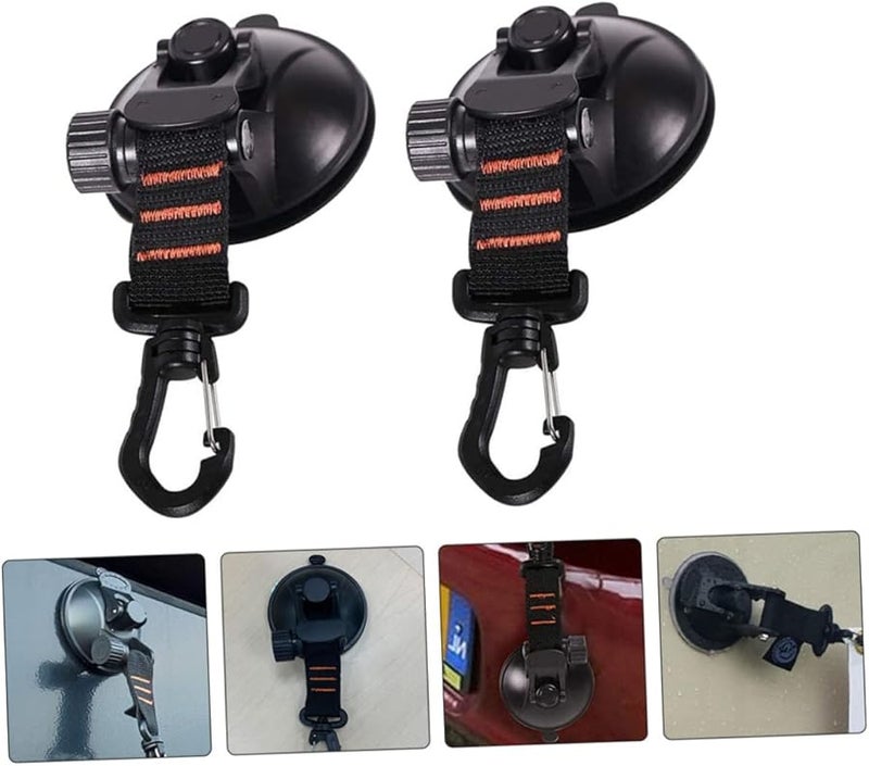 قطعتان من خطاطيف شفط متينة للخيام، القماش المشمع، العربات السكنية، السيارات، الأفنية، التخييم الخارجي، أداة تثبيت - Image 5