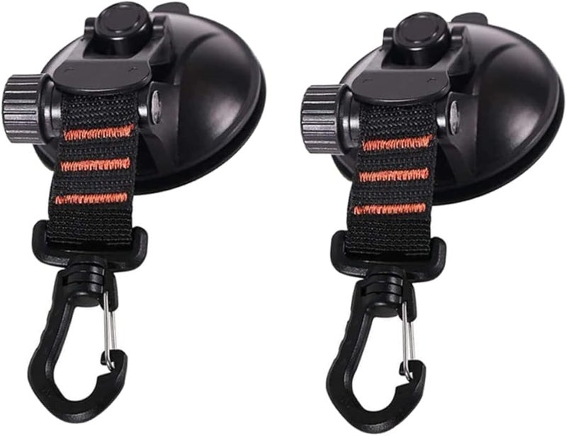 قطعتان من خطاطيف شفط متينة للخيام، القماش المشمع، العربات السكنية، السيارات، الأفنية، التخييم الخارجي، أداة تثبيت - Image 2