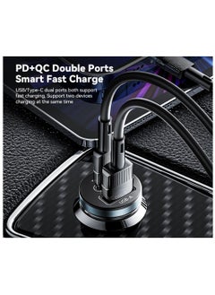 ProOne ProOne 30W Dual USB Car Charger - Fast Charging Car Plug Adapter with Type C - Compatible with iiPhonee15 Pro Max/15 Pro/15/14/13 Pro Max/12/11, ii Pad Pro/mini 6, Samsung S23/S22, Huawei Mate20  - Image 4