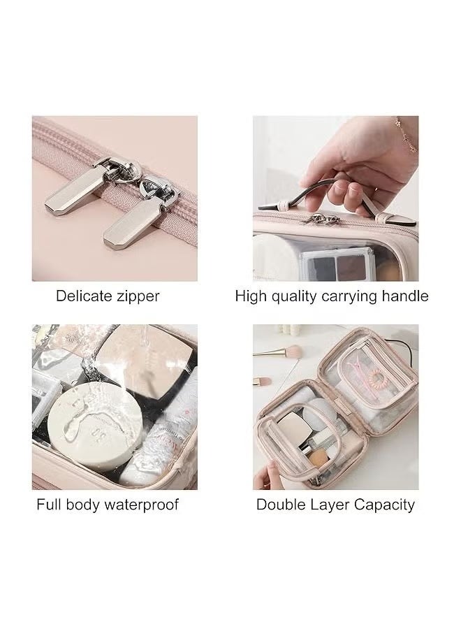 Traveling Toiletry Case Large Clear Cosmetics Case Makeup Bag Dimensions Medium - Image 3