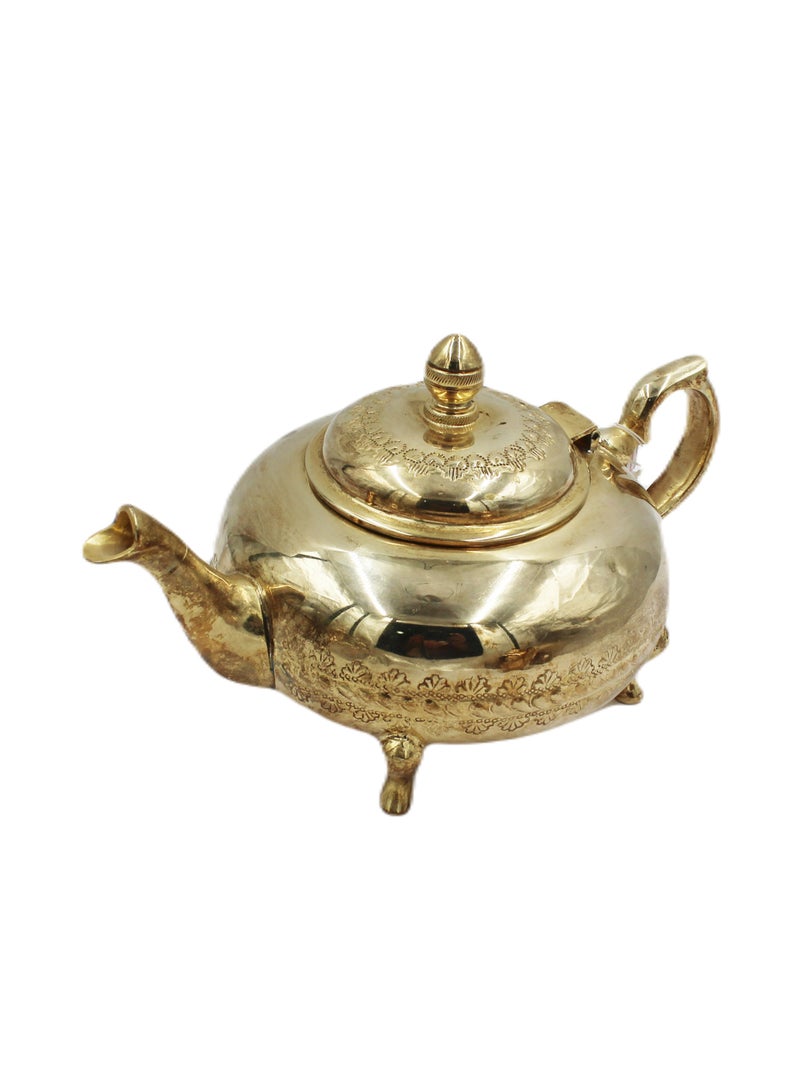 Antique Museum Arabic Traditional Gold Plated Tea Pot 16 X 25 cm  - Image 1