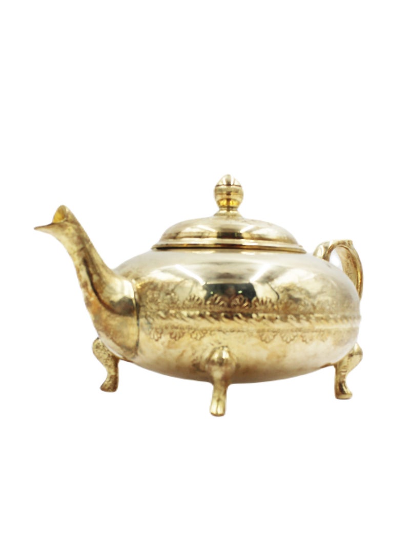 Antique Museum Arabic Traditional Gold Plated Tea Pot 16 X 25 cm  - Image 4