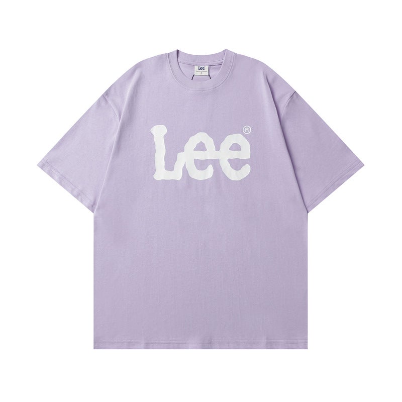 Lee Classic Logo Loose Round Neck Cotton Short Sleeve T-Shirt - Image 1