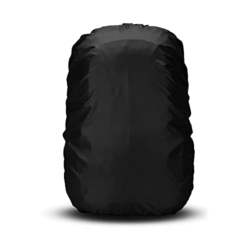 NABAAT Rain Cover for Backpack 100% Waterproof Bag Protector of 30 to 40L for Rain/Dust Proof Protection for School Bag/Laptop Bag/College Bag with Pouch, (Black) - Image 1