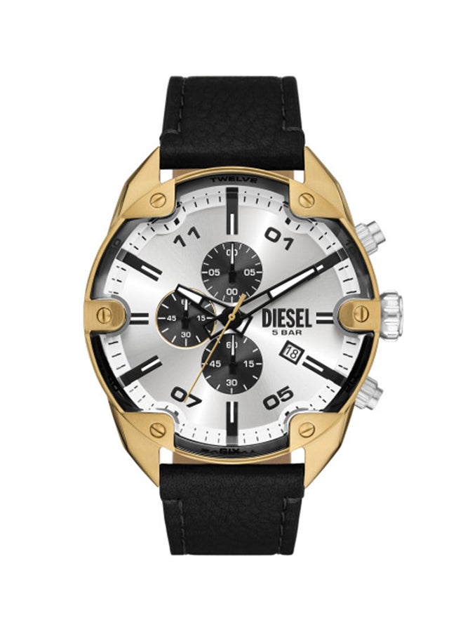 DIESEL Unisex Analog Round Leather Wrist Watch - Image 1