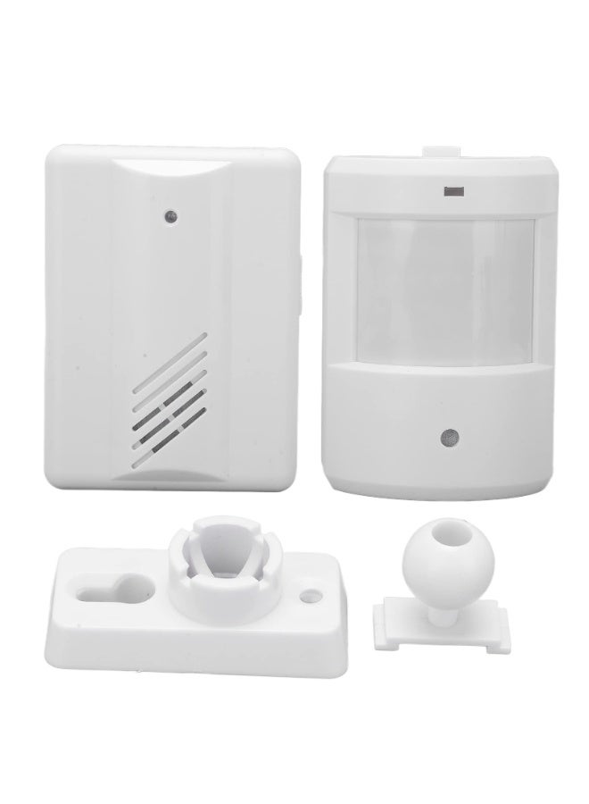 Wireless Driveway Alarm Doorbell, Infrared Transmitter Doorbell Receiver Motion Sensor Weatherproof for Home Security System - Image 1
