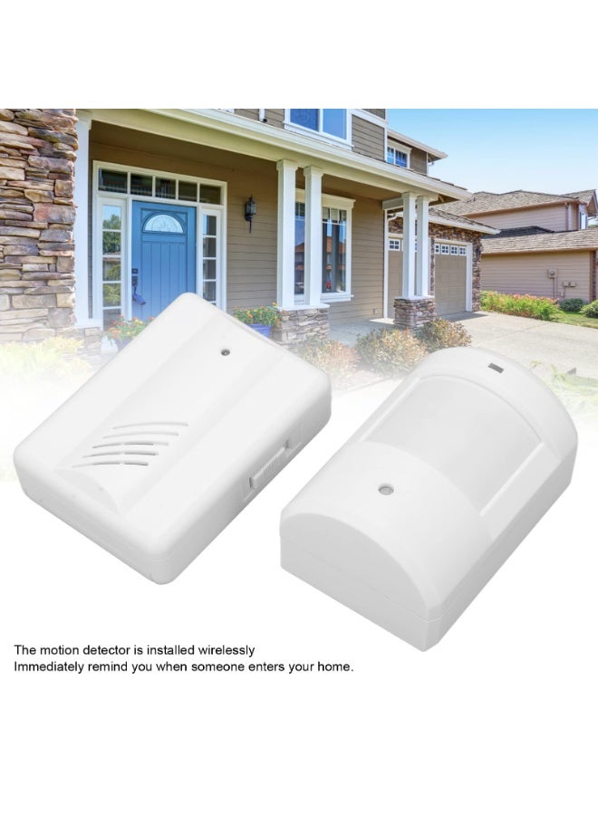 Wireless Driveway Alarm Doorbell, Infrared Transmitter Doorbell Receiver Motion Sensor Weatherproof for Home Security System - Image 3