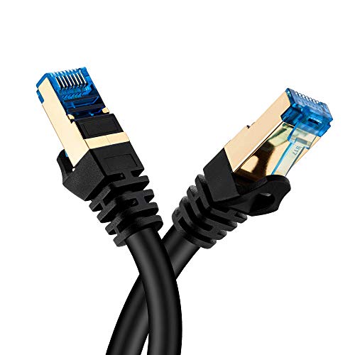 Hftywy Cat 7 Ethernet Cable 10 ft Ethernet Cable 26AWG Heavy-Duty Cat 7 Internet Network Computer Patch Cord RJ45 Network Cable Cat7 LAN Cable for PC Laptop Modem Router - Image 1