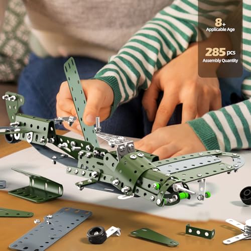 WATUDOU Model Airplane STEM Building Projects Toys DIY Building STEM Projects Toys for Kids Boys Girls Ages 81216 Assembly Science Kit Model Plane Birthday Gift Toys for Kids Boys 8 9 10 11 12 Years Old - Image 5