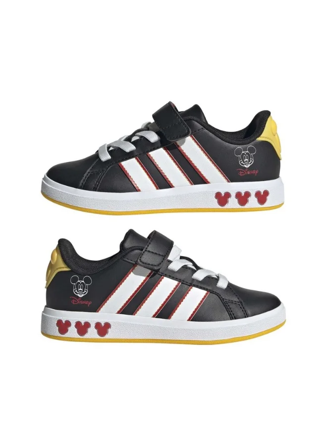 Adidas Adidas Grand Court Mickey El K U Black Sportswear Shoes For Kids