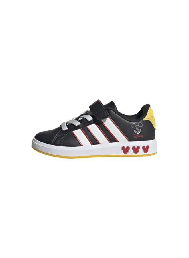 Adidas Adidas Grand Court Mickey El K U Black Sportswear Shoes For Kids
