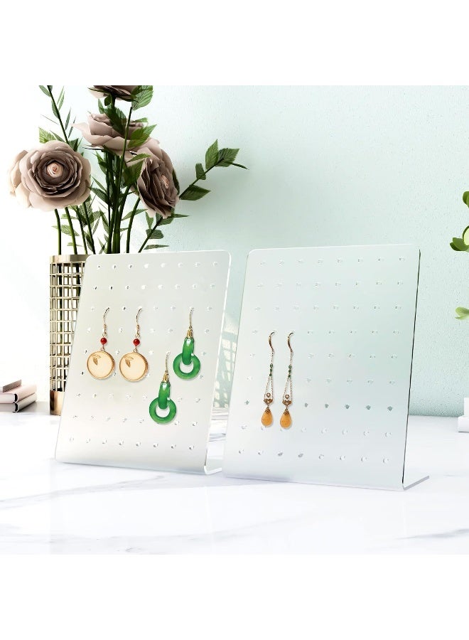 TPGP 4 Pcs Earring Holder, 72 Holes Earrings Ear Studs Jewelry Acrylic Show Display Rack Stand Stud Earring Organizer Holder - Image 5