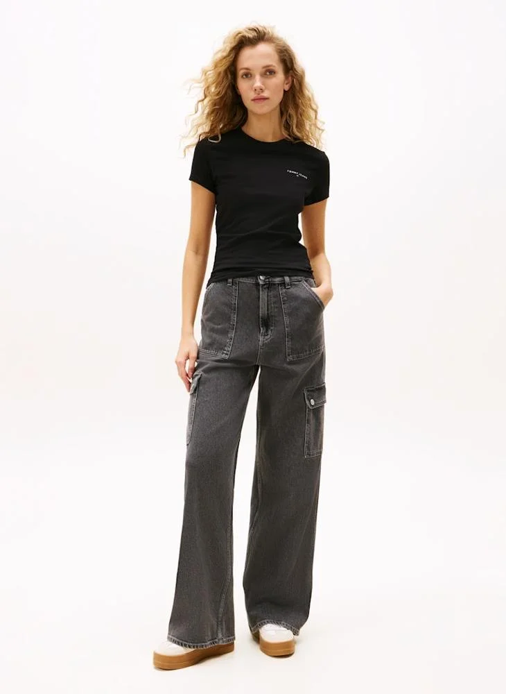TOMMY JEANS  Logo Crew Neck T-Shirt for Women | Best Price UAE