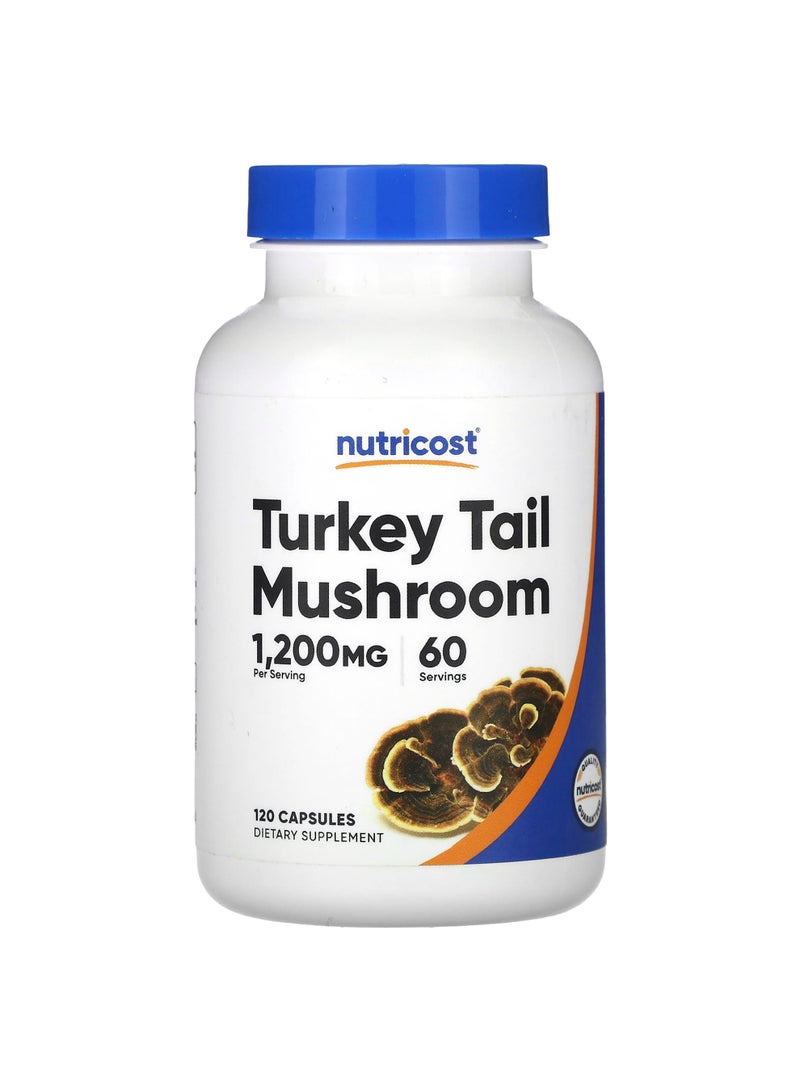 Nutricost Turkey Tail Mushroom, 120 Capsules (600 mg per Capsule)