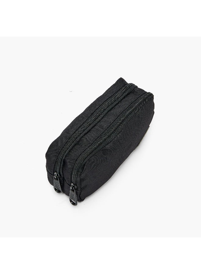 Must Pouch-Monochrome-Sustainable-2 Cmprts (Rpet 900D Pu) Black \ 20X6X9 - Image 3