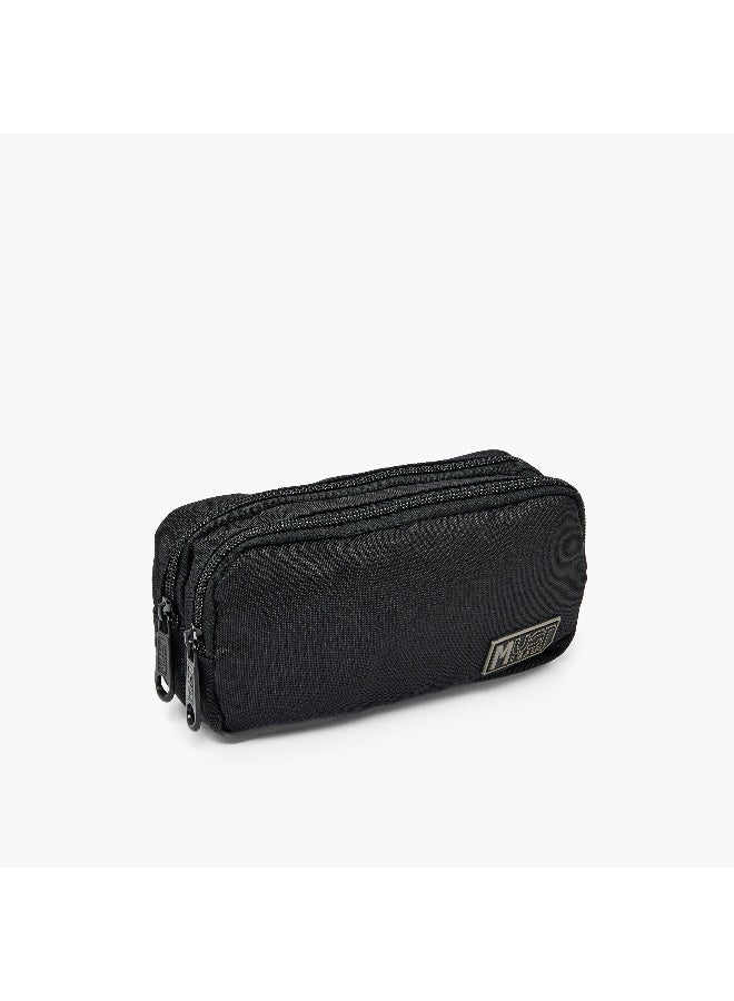 Must Pouch-Monochrome-Sustainable-2 Cmprts (Rpet 900D Pu) Black \ 20X6X9 - Image 4