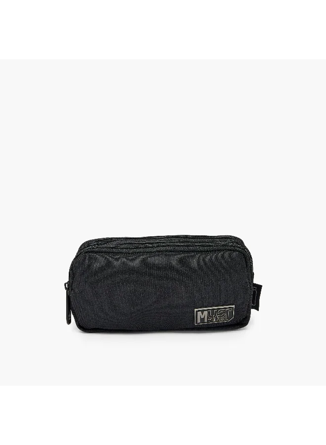 ماست Pouch-Monochrome-Sustainable-2 Cmprts (Rpet 900D Pu) Black \ 20X6X9