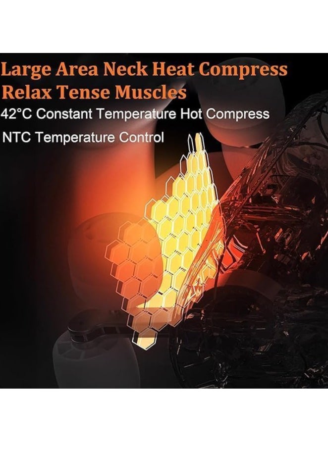 RATSAW - Shiatsu Neck Shoulder Massager With Heat Relieve Tension Target Acupoints Spa-Quality 6D Extra Large Massage Head Wearable Design Ideal Pain Relief Muscle Relaxation Stress Reduction - Image 1