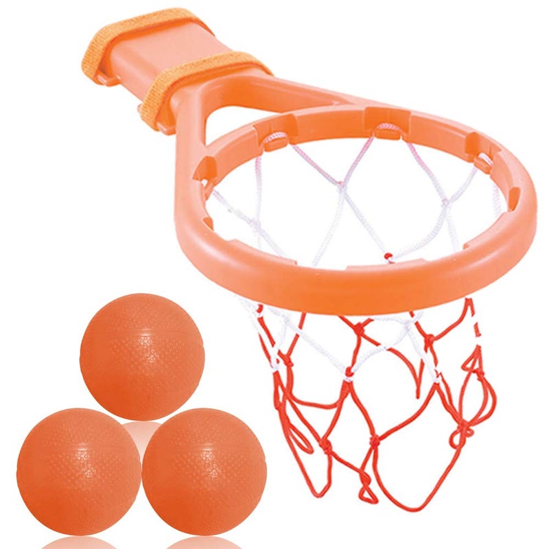3 Bees & Me Bath Toy Basketball Hoop & Balls Set for Boys and Girls - Kid & Toddler Bath Toys Gift - Image 1