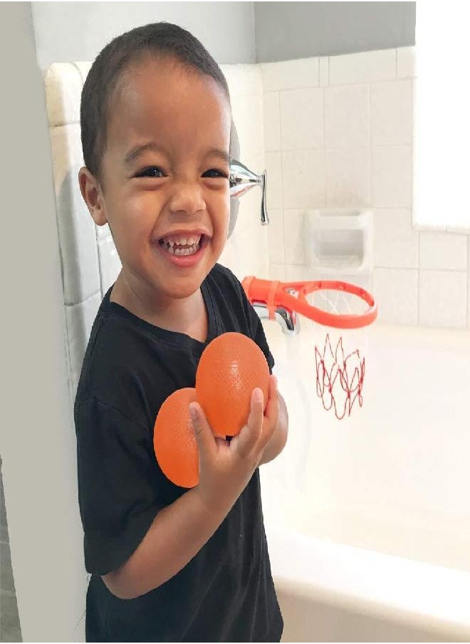 3 Bees & Me - 3 Bees & Me Bath Toy Basketball Hoop & Balls Set for Boys and Girls - Kid & Toddler Bath Toys Gift - Image 1