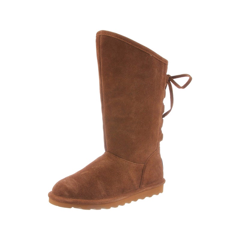 BEARPAW Phylly Youth's Boot Hickory Size 13 | Comfortable Suede Winter Boot | Youth's Classic Slip On Boot - Image 1