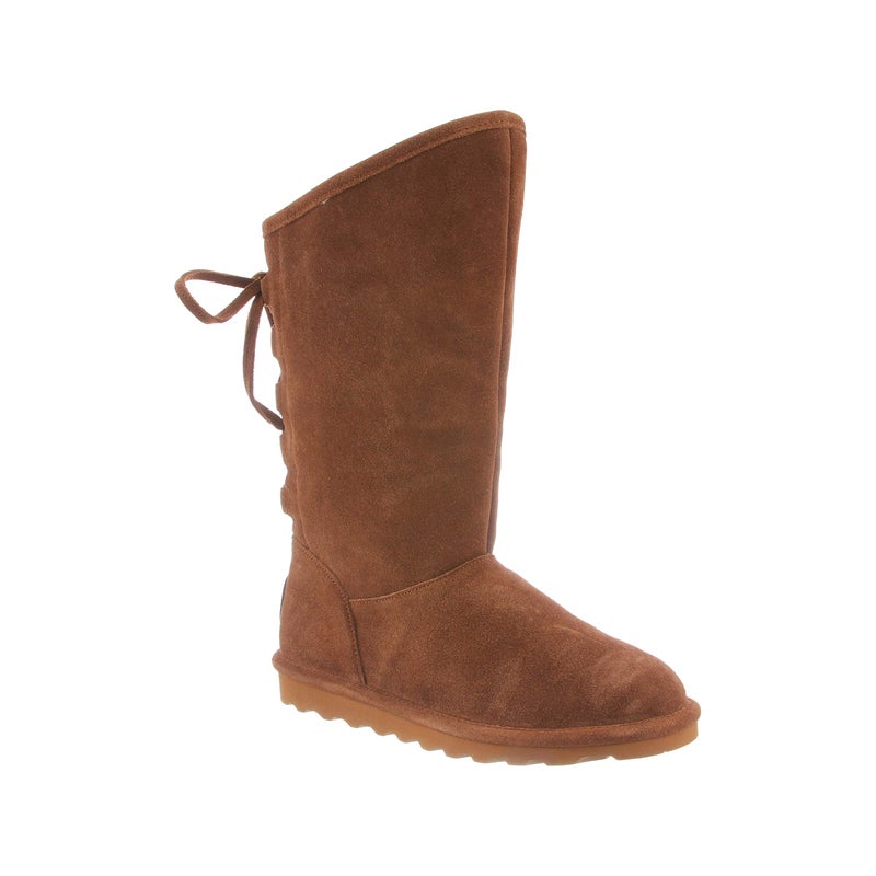 BEARPAW Phylly Youth's Boot Hickory Size 13 | Comfortable Suede Winter Boot | Youth's Classic Slip On Boot - Image 2