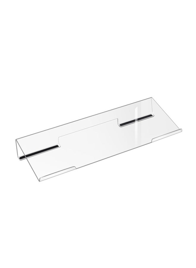 حامل لوحة مفاتيح مريح على شكل حرف Z لزيادة الارتفاع وحامل سطح مكتب مائل وحامل لوحة مفاتيح أكريليك شفاف - اللون: حامل لوحة مفاتيح 【شفاف】 + حامل لوحة مفاتيح - Image 5