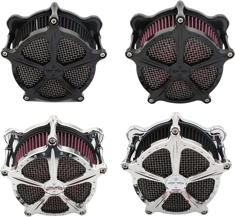 Wivplex Black Air Filter for Harley Motorcycles - Image 3