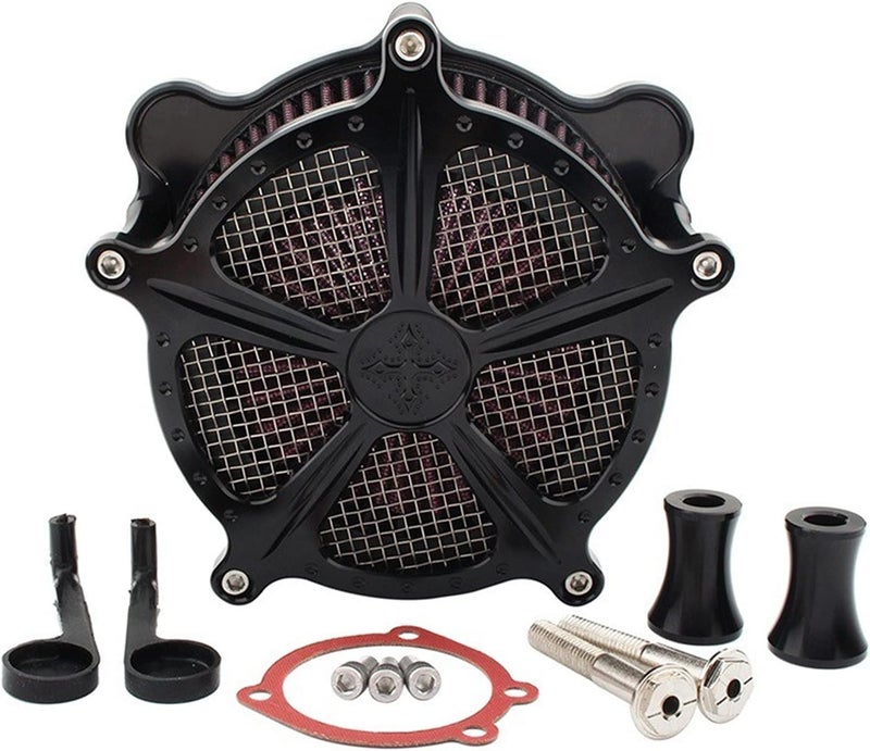 Wivplex Black Air Filter for Harley Motorcycles - Image 1