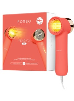 FOREO FOREO Peach 2 go IPL Hair Removal Device - Travel-Friendly Permanent Hair Removal - Laser Hair Removal - Body & Face - Painless Hair Removal - Skin Cooling & Silicone Shield - Customizable - Coral 