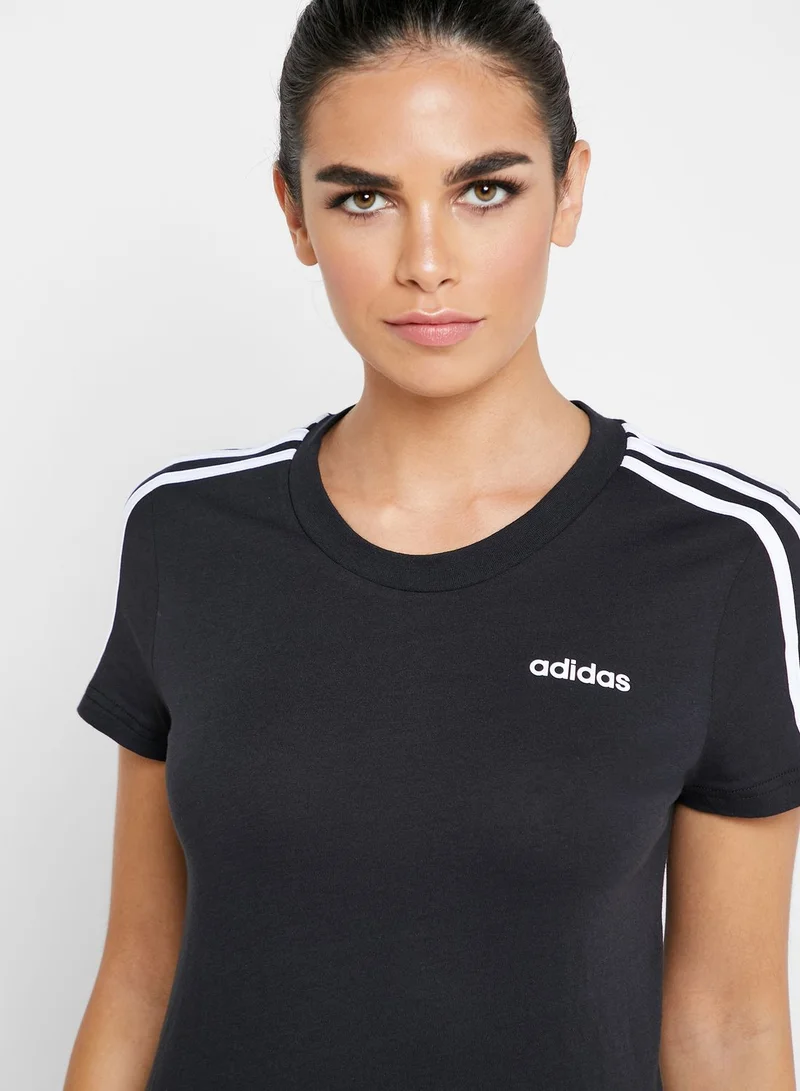 Adidas  Essential 3 Stripe T-Shirt for Women | Best Price UAE