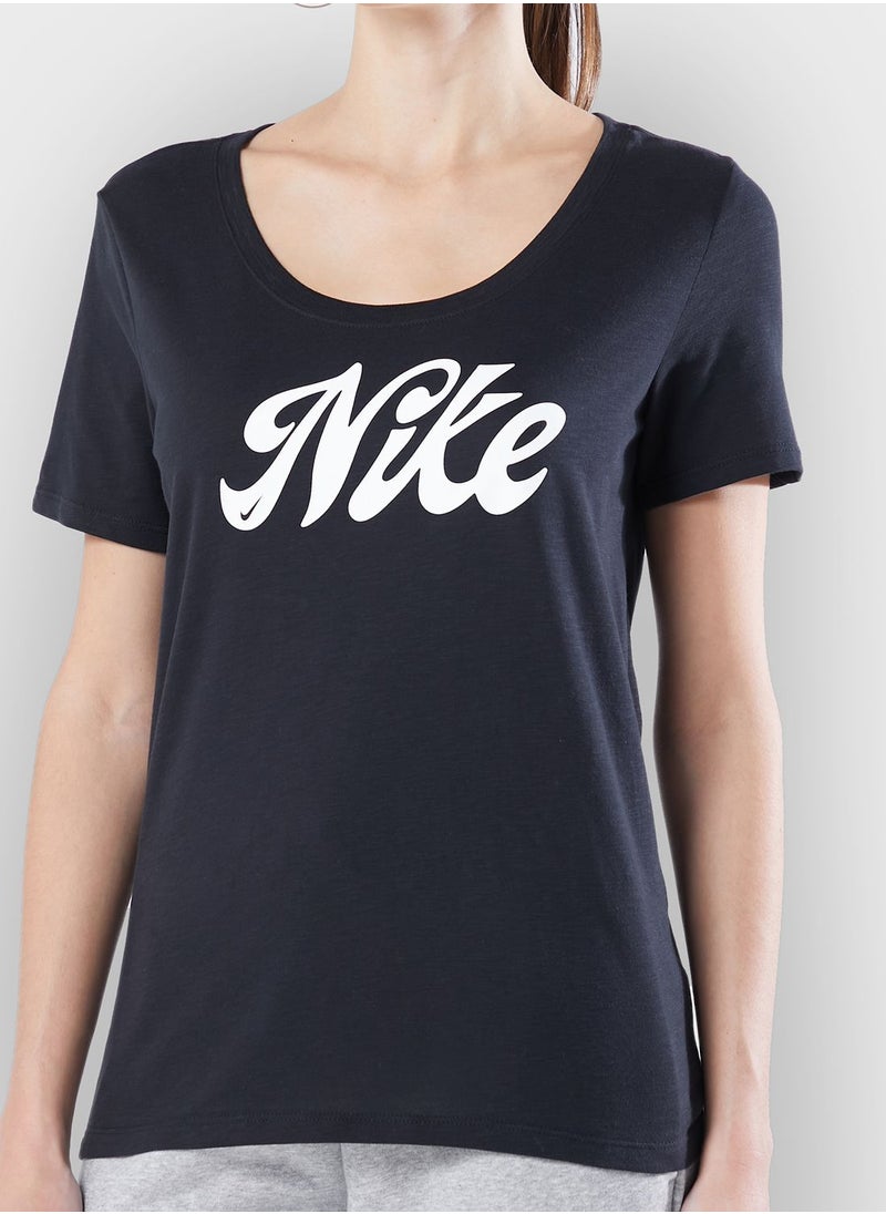 Nike - Dri-Fit Script T-Shirt - Image 1