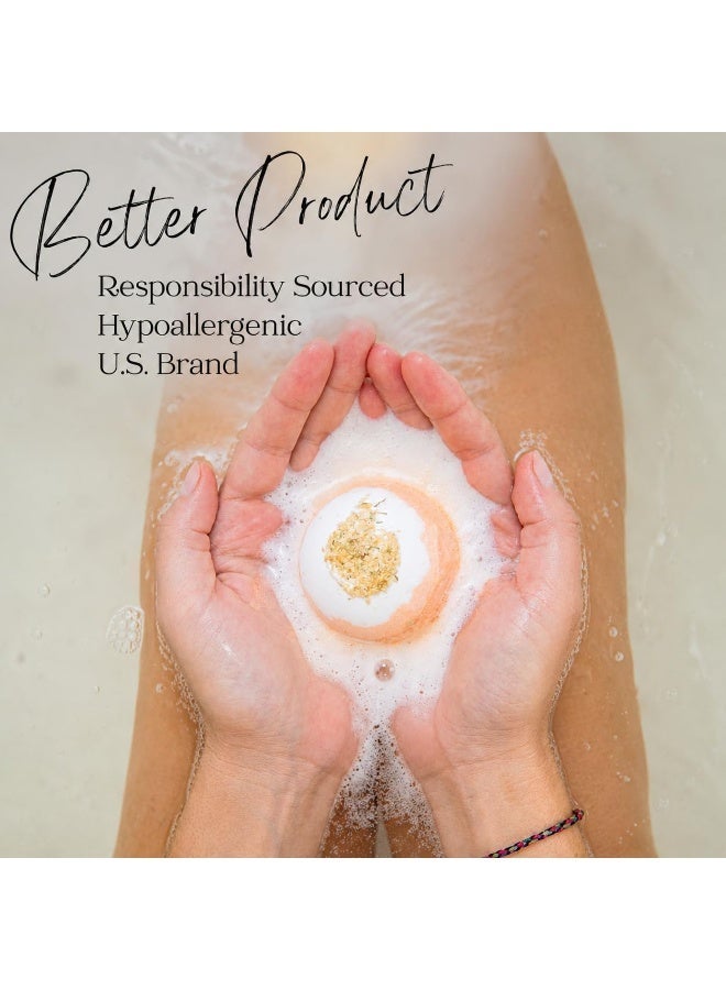 12 Pcs Dried Flower Aromatherapy Bath Bombs, Organic Skin-nourishing Bath Fizzers, Luxury Spa Self-care Gift for Women, Mother's Day Birthday Holiday Presents - Image 5