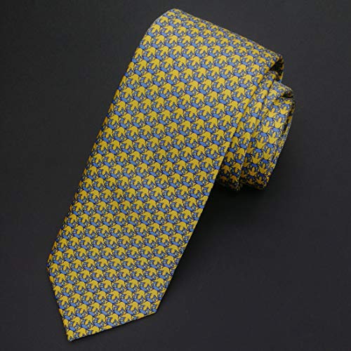 WITZROYS 100% Silk Ties for Men Handmade Neckties with Crabs Printed+Gift box - Image 2