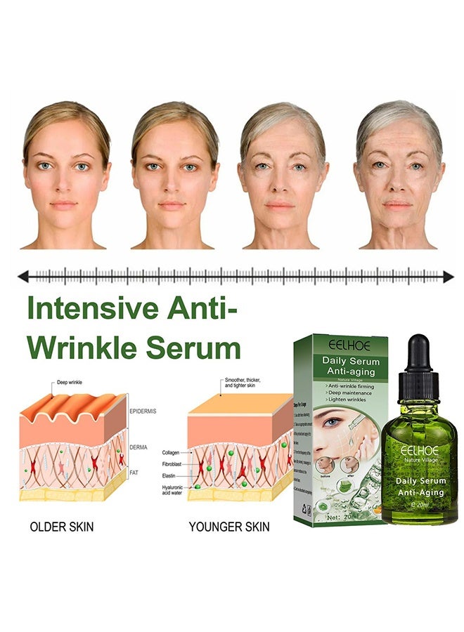 EELHOE Anti-Aging Daily Serum, Anti-Aging And Anti-Wrinkle Firming, Deep Maintenance And Lighten Wrinkles 20ML - Image 4
