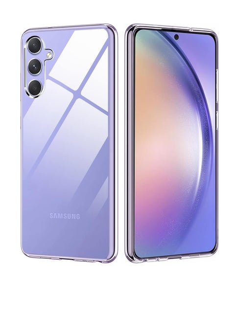 Crystal Clear Designed for Samsung Galaxy A55 Case, Ultra-Thin [Drop Protection] [Anti-Yellowing] [Shockproof] [Anti-Scratch] Silicone TPU Cover for Galaxy A55 Phone Case (Clear)