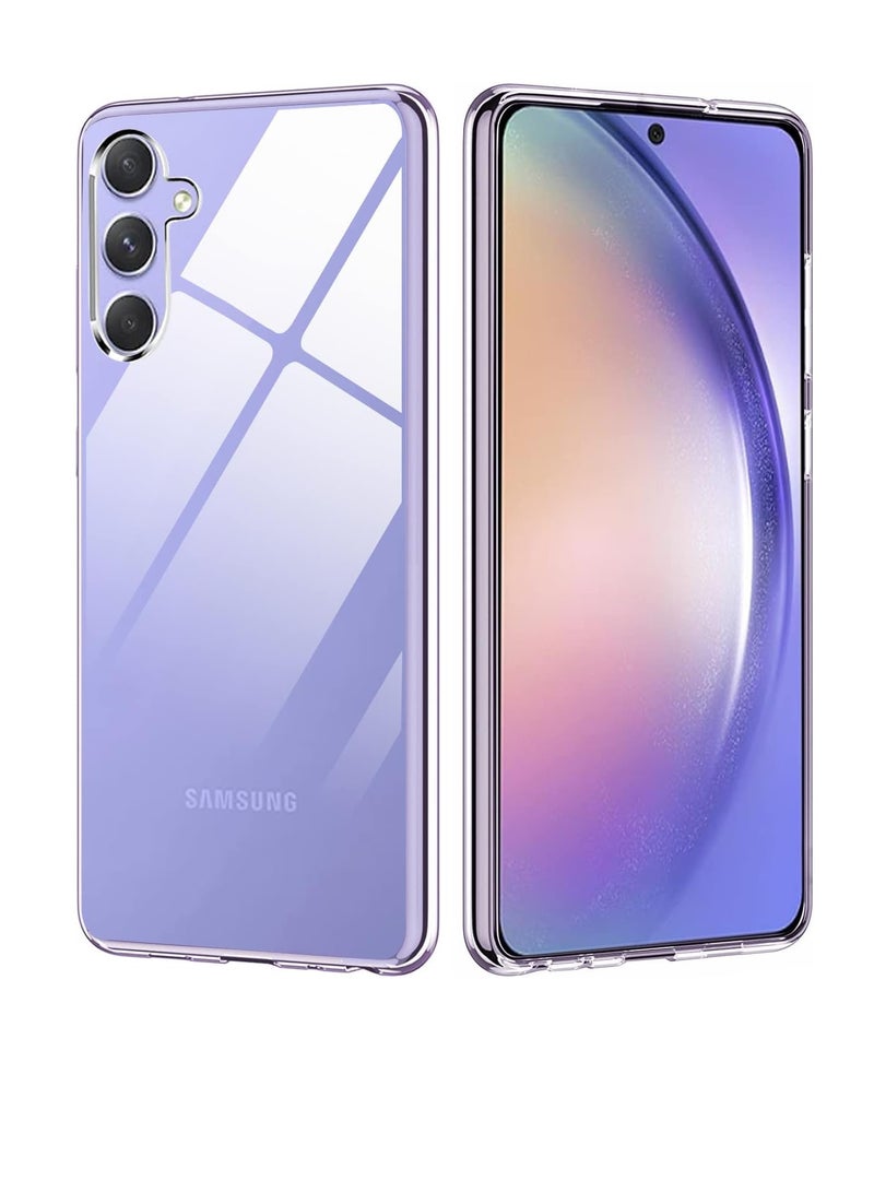 Crystal Clear Designed for Samsung Galaxy A55 Case, Ultra-Thin [Drop Protection] [Anti-Yellowing] [Shockproof] [Anti-Scratch] Silicone TPU Cover for Galaxy A55 Phone Case (Clear) - Image 1