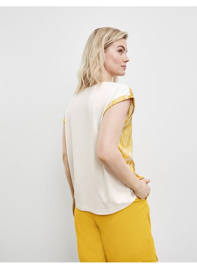GERRY WEBER Blouse top with a satin front - Image 5
