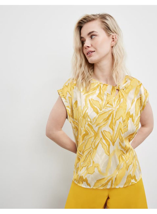 GERRY WEBER Blouse top with a satin front - Image 2